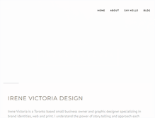 Tablet Screenshot of irenevictoria.com